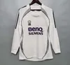 PERSONALIZADO Retro Real Madrid Camiseta de fútbol de manga larga Camisetas de fútbol GUTI Ramos SEEDORF CARLOS 10 11 12 13 14 15 16 17 RONALDO ZIDANE Beckham