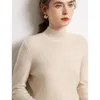 Maglioni da donna ZOCEPT Addensare Maglione di Cachemire Pullover Per Le Donne Inverno Morbido Caldo Lavorato A Maglia di Colore Solido Mezza Collo Alto Maglioni Femminili