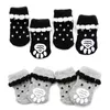 Dog Apparel 4pcs/Set Cute Puppy Knit Socks Small Dogs Cotton Anti-Rutsch Cat Shoes For Autumn Indoor Wear Slip On ProtectorDog ApparelDog