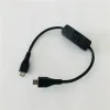 26cm Black Micro B Usb Male To Male Power Charging Adapter Cable with On Off Switch for Cellpone Car GPS MP3/4