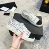 Designer Casual Shoes Women Sneakers Fabric Flat Outdoor Shoes Woven Upper Classic Sneaker Versatile Soft Sole Shoe with box