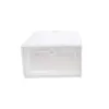 es Bins Simple Durable Plastic PP Stackable Clear Shoe Storage Box W0428