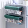 Storage Boxes Bins Wall Mounted Data Cable Box Wire Manager Mobile Phone Charger Collect Dustproof Line Container Drawer 231128