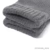 Barns vantar tjocka stickade män Vinterhandskar Imitation Cashmere Layer Kausalhandskar Male Mitten Thicken Wool Cashmere Autumn