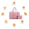 Duffel Bags Travel Bag Women Outdoor Camping Handbag Luggage Storage Accessories Phrase Pattern Foldable Zipper Toiletries Organizer