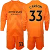 Club Team 22/23 Heren Voetbal GK Joe Hart Jersey Set Doelman Lange Mouw 31 Ederson Moraes 18 Stefan Ortega 1 Claudio Bravo Voetbalshirt Kits Keeper Kleur ManCheng