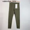 neue lu Einfarbige Yoga-Taschen-Leggings mit Bundhose Nacktes Gefühl lululemens Damen-Sporthose Elastische Lauf-Yogahose für Damen