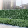 Recinzione per privacy artificiale con vegetazione floreale finta, lunga 4.321 metri, con foglie finte, siepe, pannelli di recinzione in foglie finte per giardino, balcone, schermo per interni ed esterni 231127