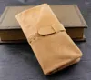 Wallets Western Vintage Bifold Long Genuine Leather Wallet Card Holder Mens Purse