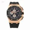 Ap montre de luxe suisse 26400RO OO A002CA.01 Royal Oak Offshore 18K or Rose céramique automatique mécanique montre pour hommes X228