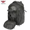 External Frame Packs YAKEDA 45L Army Fans Tactical Backpack Men 600D Nylon Wearresisting MOLLE Military Bag Outdoor Hiking Hunting Training Rucksack 230427