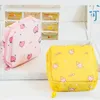 Sacs de rangement Cartoon Sac sanitaire Cushion Clip portefeuille serviette de serviette COIN PORTABLE COTTON