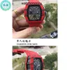 Designer Ri mlies Luxury watchs Rm11-03 Men's Multifunctional Automatic Mechanical Watch Personality Large Dial Fiber Red Tape