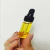 3ML Mini Amber Glazen Essentiële Olie Druppelflesjes Hervulbare 4 Kleuren Accke
