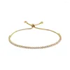 Brazalete 2023 Pulsera de verano Chapado en cobre de 14K Oro real Moda Contratada Fabricantes de circón Venta al por mayor directa