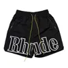 Shorts pour hommes Rhude Designers Basketball Pantalons courts Luxurys Summer Beach Palm Letter Mesh Street Fashion Pantalon de survêtement CKRV