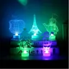 Christmas Decorations 1PC Merry Christmas LED Color Changing Mini Xmas Tree Home Table Party Decor Charm Santa Claus Decorations 231127