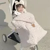 담요 Swaddling Windproof Baby Stroller 담요 두꺼운 양털 슬링 커버 곰 토끼 겨울 겨울 태어난 스와들로 랩 후드 유아 수면 퀼트 231127