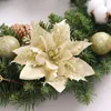 Flores decorativas Decoração de Natal Grinalda 40/50/60 Cena de decorações