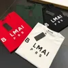 Sommer Herren Designer T-Shirt Casual Man Womens T-Shirts mit Balmaim Letters Print Short Sleeves Top Sell Luxus Herren Hip Hop Rundhals Kleidung