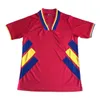 Rumänien 1994 National Team Mens Soccer Jerseys Hagi Raducioiu Popescu Rumänien Home Yellow Away Red Retro Football Shirt Short