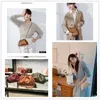 Fashion Venetasbottegass Handbag 2023b Ruffled Cloud Bag Yang Mi Same Genuine Diagonal Straddle Single Shoulder Dumpling Versatile Women's Leather