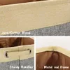 Tillbehör Ny personlig husdjursdjur Toy Storage Box Dog Canvas Bag Fällbara husdjur Toys Linne förvaringskorg BINS HUNDBETESKRIFTER PET Tillbehör