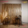 Altri articoli per feste per eventi Tenda per fondale con paillettes argento/oro 2x8ft / 2x10ft / 8x8ft Festa di nozze fai da te Po Booth Pography Decor Shimmer Wall Background 231127