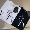 Designer män kvinnor kläder mode kort ärm avslappnad lös t-shirts besättning hals pentagram brev tryck överdimensionerad t-shirts topp