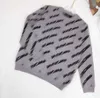 Popular toddler sweater Oblique letter logo print girl hoodie Size 100-160 autumn kids designer clothes baby Knitted pullover Nov25