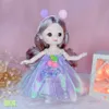 Puppen BJD für Mädchen 16 cm Prinzessin Dress Up 13 bewegliche Gelenke 3D große Augen süße Kinderspielzeug Geburtstag Weihnachtsgeschenke 230427