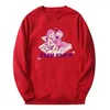 Erkek hoodies flamingo flim flam flam cupid müret mürettebatı uzun kollu kadın erkekler sweatshirt 2023 harajuku sokak kıyafeti komik kıyafetler