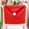 Chair Covers 30PCS Santa Hat Dining Red Christmas Table Decorations Hats 231127