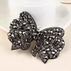 Hårtillbehör Koreanska enkla huvudbanor Butterfly Rhinestone Hair Clips Barrettes Girl Women Fashion Headdess Full Diamond Hair Accessories 231127