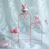 Bakeware Tools Pink Cookies Ladder Stand Fold Able Cupcake Decorating For Wedding Party Dessert Table Leverantör Baker Display