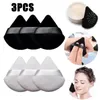 Makeup Sponges 3Pcs Triangle Velvet Powder Puff Make Up For Face Eyes Contouring Shadow Seal Cosmetic Foundation Tool X5B2