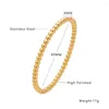 Bangle mode rostfritt stål kvinnor armband enkla 4 mm multi pärlor armband män smycken gåvor grossistföremål för företag