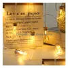 Party Decoration Party Decorative Lights Led Letter Wishing Bottle Stopper Light String Home Decoration Colorf Ins Girl Po Prop Drop D Dhk4P