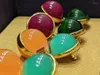 Orecchini pendenti JBJD Gioielli vintage Colorati Multi sfera in resina Tono oro Goccia Regalo Lady-3 colori