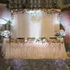 Andra evenemangsfestleveranser 6.5ft Silk White Backdrop Drapes Curtain Wedding Ceremony Party Home Window Decor 231127