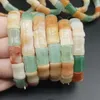 Certified Multi Color China Gold Silk Jade Bamboo Beads Stretchy Bangle Bracelet