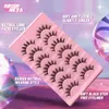 3 PCFalse Eyelashes GROINNEYA 5/7 pairs Eyelashes Manga Lashes Natural False Lashes Fluffy Soft Cross Fairy Little Devil Lashes Extension Makeup Z0428