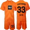 Équipe du Club 22/23 Hommes Borussia GK Dortmund Roman Burki Jersey Ensemble de Football Gardien de But à Manches Longues Roman Weidenfeller Stefan Klos LOTKA Gregor Meyer Kits de Maillot de Football