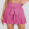 Damen-Shorts mit weitem Bein für Damen 2023, hoch taillierte, lässige Culottes, lockere Sommersport-Laufhose