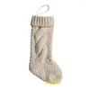 Christmas Decorations 10pcs/lot Personalized Chunky Knitted Stocking Personalize Knit Merry X-mas Gift Stockings