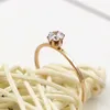 Band Ringe Liebe Schmuck Titanuim Stahl Rose Gold Farbe Ring CZ Kristall Ring Für Frauen Paar Fingerringe Hochzeit Größe 310 KK0056 Z0428