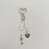 Keychains Skull Heart Charms Keychain Butterfly Pearl Handmade Love Key Chain