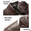 メンズレザーフェイク高品質の厚い冬のジャケットのメンジャケットとコートベステcuir homme chaqueta cuero hombre deri ceket dop deli dhkha