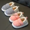 Winter Kinderen Waterdichte Hak Wrap Katoen Slippers Eenvoud Antislip Zachte Zool Voor Kinderen Jongens Meisjes Warme Pluche Thuis Shoesvaiduryd