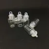 1ml şişeler Plastik fişli mini cam şişe ile temiz cam şişeler boş örnek kavanozlar küçük 22x11mm (yükseklik) sevimli zanaat dilek şişeleri